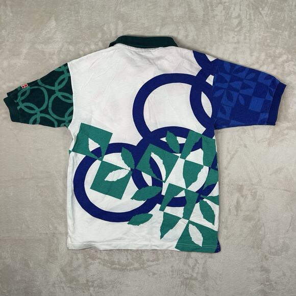 VTG Atlanta 1996 Olympic Games Hanes Polo Golf Shirt Men’s Size Small 90s USA - Picture 8 of 8